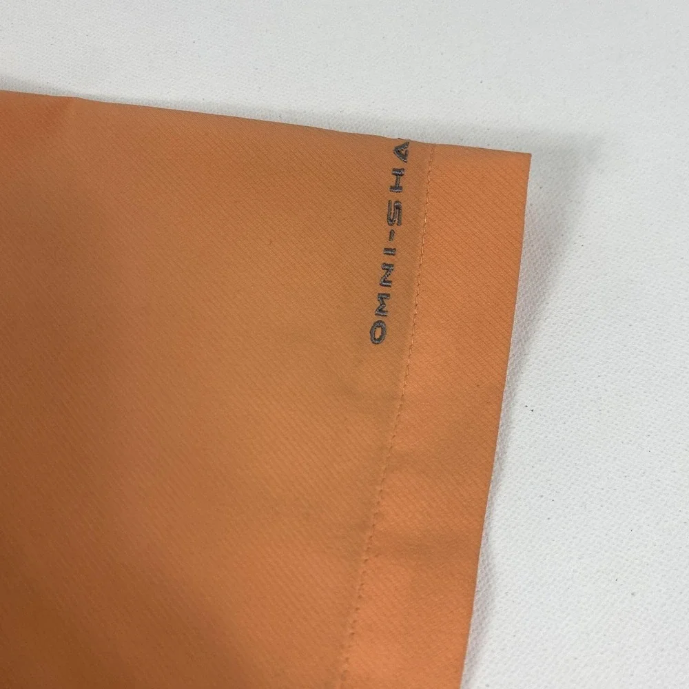 Columbia PFG Fishing Shirt Mens Extra Large Orange Omni-Shade‎ Short Sleeve Mesh
